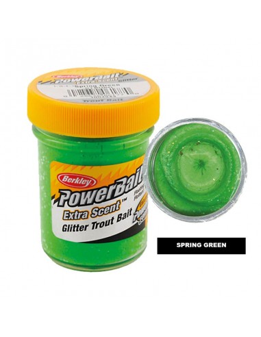 Berkley PowerBait Trout Bait (Type: Glitter / Chartreuse / Garlic Scent)